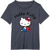 image:imageHello Kitty Retro Logo Tee Shirt TShirtHeather Blue