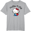 image:imageHello Kitty Retro Logo Tee Shirt TShirtHeather Grey