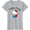 image:imageHello Kitty Retro Logo Tee Shirt TShirtHeather Grey