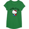 image:imageHello Kitty Retro Logo Tee Shirt TShirtKelly Green