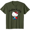 image:imageHello Kitty Retro Logo Tee Shirt TShirtOlive Green