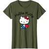 image:imageHello Kitty Retro Logo Tee Shirt TShirtOlive Green