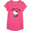 image:imageHello Kitty Retro Logo Tee Shirt TShirtPink Heather