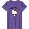 image:imageHello Kitty Retro Logo Tee Shirt TShirtPurple Heather