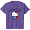 image:imageHello Kitty Retro Logo Tee Shirt TShirtPurple Heather