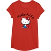 image:imageHello Kitty Retro Logo Tee Shirt TShirtRed