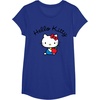 image:imageHello Kitty Retro Logo Tee Shirt TShirtRoyal Blue