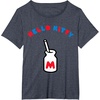 image:imageHello Kitty Retro Milk Bottle Tee Shirt TShirtHeather Blue