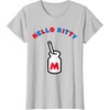 image:imageHello Kitty Retro Milk Bottle Tee Shirt TShirtSilver Grey