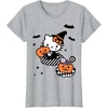 image:imageHello Kitty Trick or Treat Halloween Tee Shirt TShirtHeather Grey