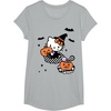image:imageHello Kitty Trick or Treat Halloween Tee Shirt TShirtHeather Grey