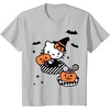 image:imageHello Kitty Trick or Treat Halloween Tee Shirt TShirtSilver Grey