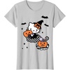 image:imageHello Kitty Trick or Treat Halloween Tee Shirt TShirtSilver Grey