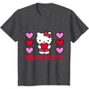 image:imageHello Kitty Valentine Hearts Shirt TShirtDark Heather Grey