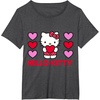 image:imageHello Kitty Valentine Hearts Shirt TShirtDark Heather Grey