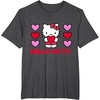image:imageHello Kitty Valentine Hearts Shirt TShirtDark Heather Grey