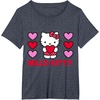 image:imageHello Kitty Valentine Hearts Shirt TShirtHeather Blue