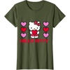image:imageHello Kitty Valentine Hearts Shirt TShirtOlive Green