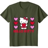 image:imageHello Kitty Valentine Hearts Shirt TShirtOlive Green
