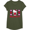 image:imageHello Kitty Valentine Hearts Shirt TShirtOlive Green