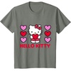 image:imageHello Kitty Valentine Hearts Shirt TShirtOlive Heather