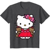 image:imageHello Kitty Valentine Teddy Bear Tee Shirt TShirtDark Heather Grey