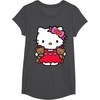 image:imageHello Kitty Valentine Teddy Bear Tee Shirt TShirtDark Heather Grey