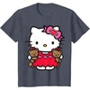 image:imageHello Kitty Valentine Teddy Bear Tee Shirt TShirtHeather Blue