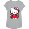 image:imageHello Kitty Valentine Teddy Bear Tee Shirt TShirtHeather Grey