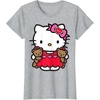 image:imageHello Kitty Valentine Teddy Bear Tee Shirt TShirtHeather Grey