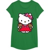 image:imageHello Kitty Valentine Teddy Bear Tee Shirt TShirtKelly Green