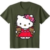 image:imageHello Kitty Valentine Teddy Bear Tee Shirt TShirtOlive Green