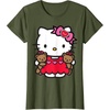 image:imageHello Kitty Valentine Teddy Bear Tee Shirt TShirtOlive Green