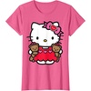 image:imageHello Kitty Valentine Teddy Bear Tee Shirt TShirtPink Heather