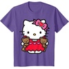 image:imageHello Kitty Valentine Teddy Bear Tee Shirt TShirtPurple Heather