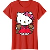 image:imageHello Kitty Valentine Teddy Bear Tee Shirt TShirtRed