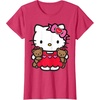 image:imageHello Kitty Valentine Teddy Bear Tee Shirt TShirtRed Heather