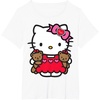 image:imageHello Kitty Valentine Teddy Bear Tee Shirt TShirtWhite