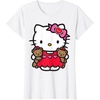 image:imageHello Kitty Valentine Teddy Bear Tee Shirt TShirtWhite