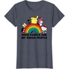 image:imageHello Kitty and Friends Kind People are My Kinda People TShirtHeather Blue