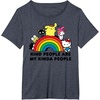 image:imageHello Kitty and Friends Kind People are My Kinda People TShirtHeather Blue