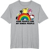 image:imageHello Kitty and Friends Kind People are My Kinda People TShirtHeather Grey