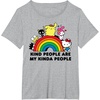image:imageHello Kitty and Friends Kind People are My Kinda People TShirtHeather Grey