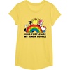image:imageHello Kitty and Friends Kind People are My Kinda People TShirtLemon Yellow