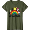 image:imageHello Kitty and Friends Kind People are My Kinda People TShirtOlive Green