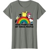 image:imageHello Kitty and Friends Kind People are My Kinda People TShirtOlive Heather