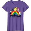 image:imageHello Kitty and Friends Kind People are My Kinda People TShirtPurple Heather