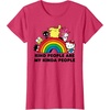 image:imageHello Kitty and Friends Kind People are My Kinda People TShirtRed Heather