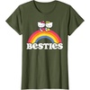 image:imageHello Kitty and Mimmy Besties Tee Shirt TShirtOlive Green