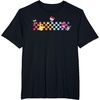 image:imageHello Sanrio Characters Checkerboard Tee Shirt TShirtBlack